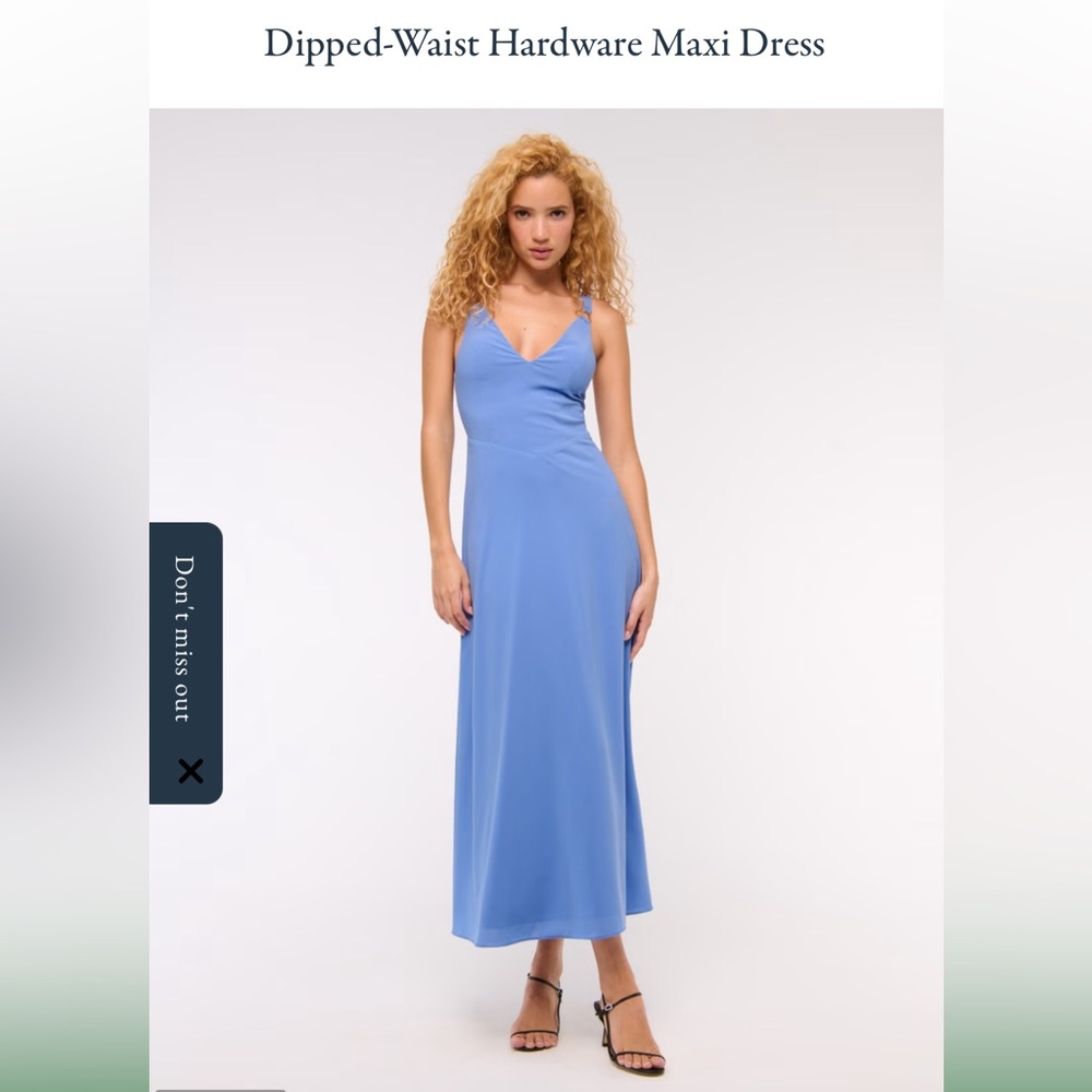 Dipped waist hardware maxi dress